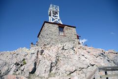 17 Sanson Peak With Meteorological Station From Sulphur Mountain At Top Of Banff Gondola In Summer